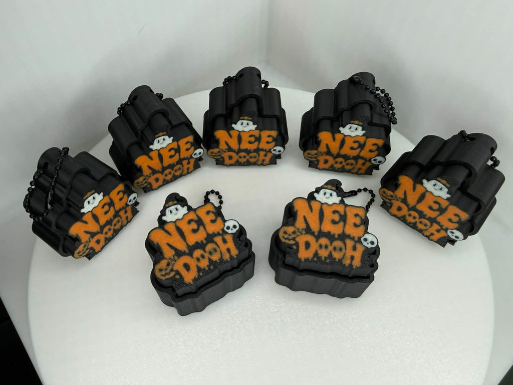 Halloween "NEE DOOH" Clicker Keychain 🎃