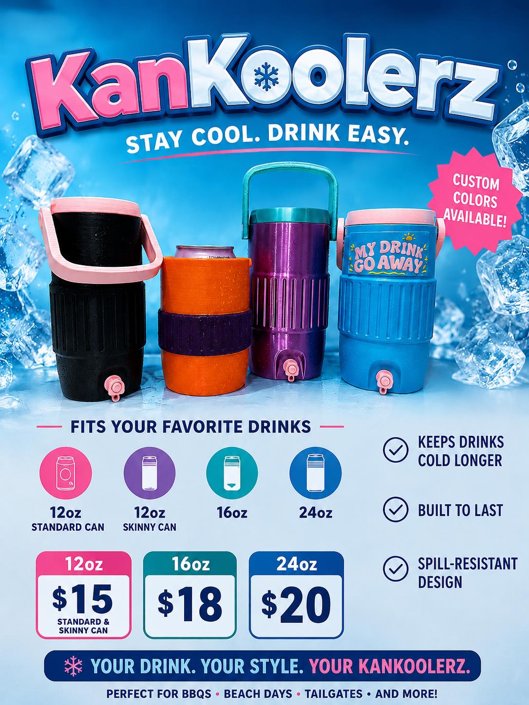 16oz Kan Koolerz (Koozie/Coozie)