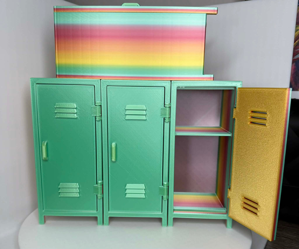 Rainbow Locker – 3D Printed Mini Locker Storage Box