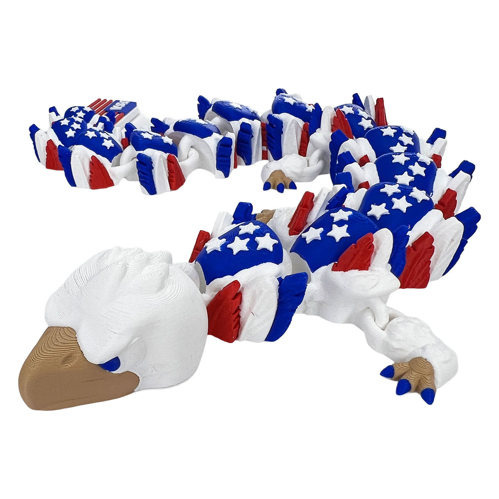American Eagle Dragon – Articulated 3D Printed Fidget Dragon