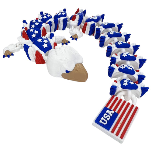 American Eagle Dragon – Articulated 3D Printed Fidget Dragon