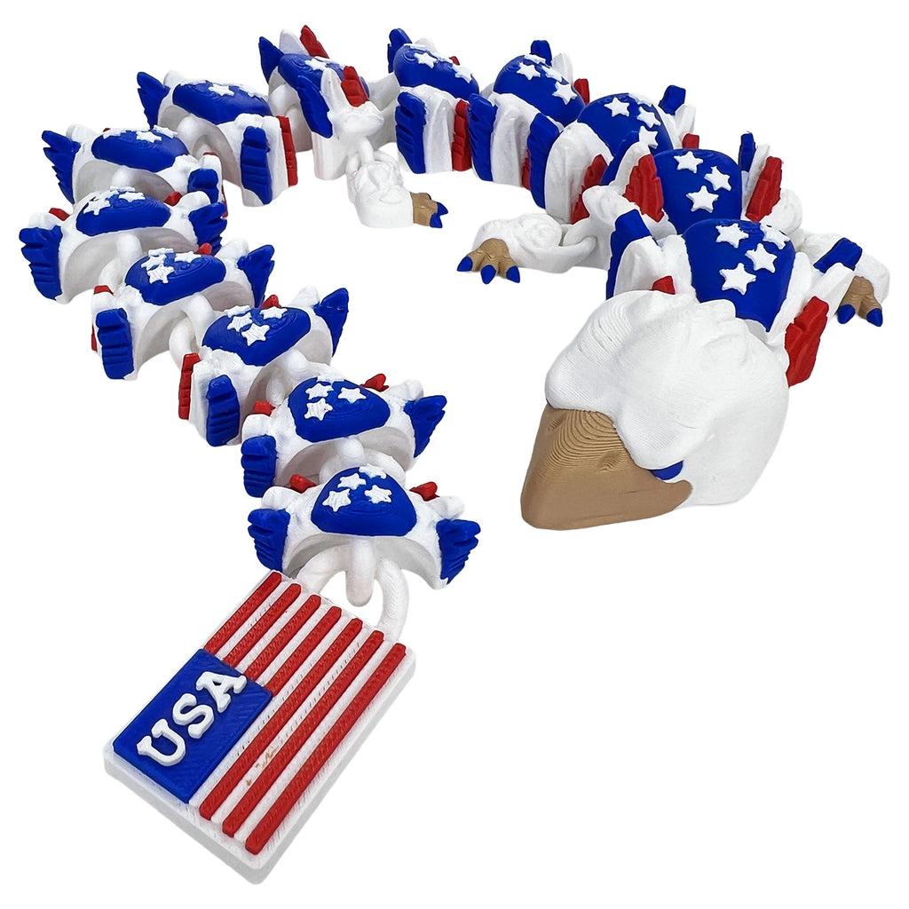 American Eagle Dragon – Articulated 3D Printed Fidget Dragon