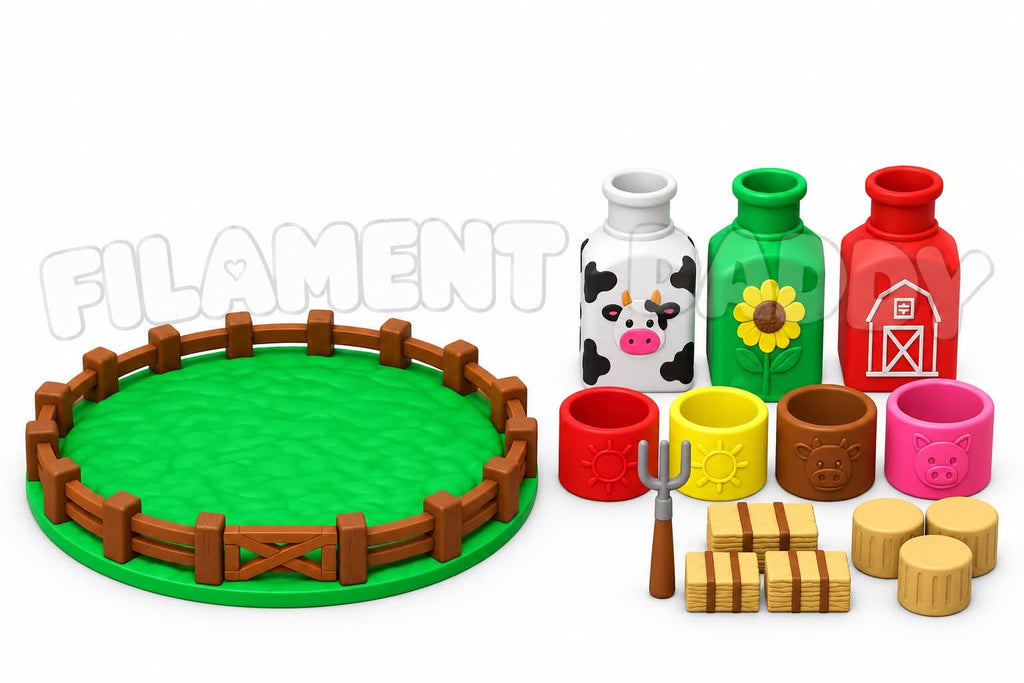Digital product - Farm Play Set + Fenced In Grass Tray