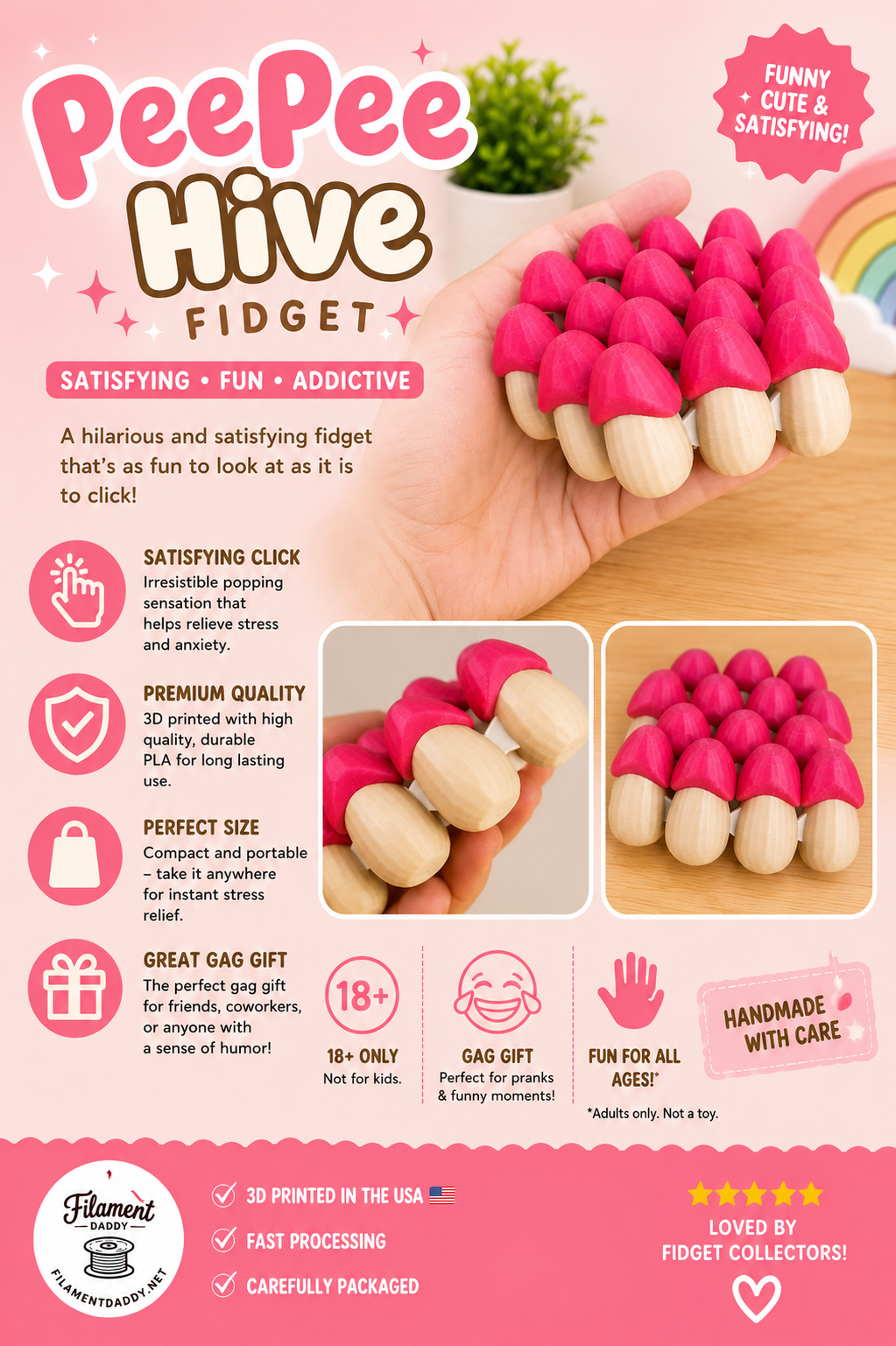 PeePee Hive Fidget — The Ultimate Gag Gift!