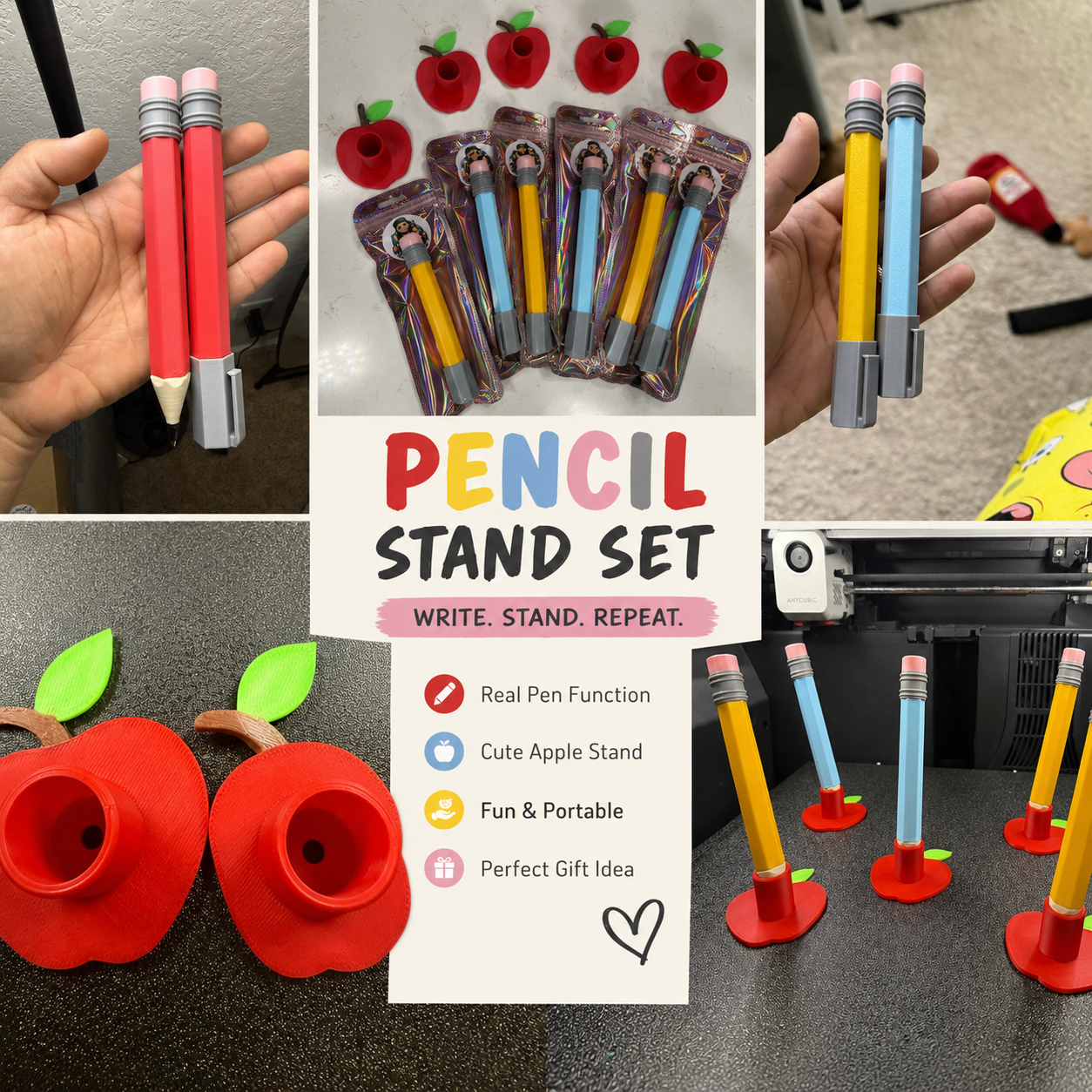 Pencil Pen & Stand