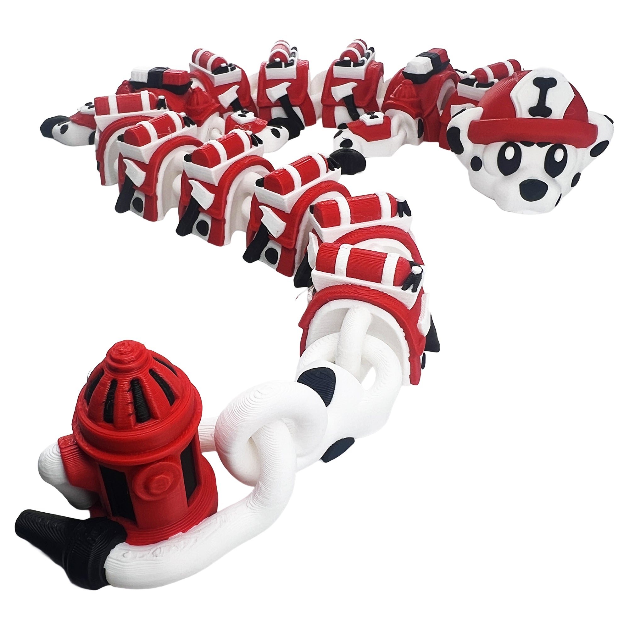 Firefighter Dragon – Articulated 3D Printed Fidget Dragon