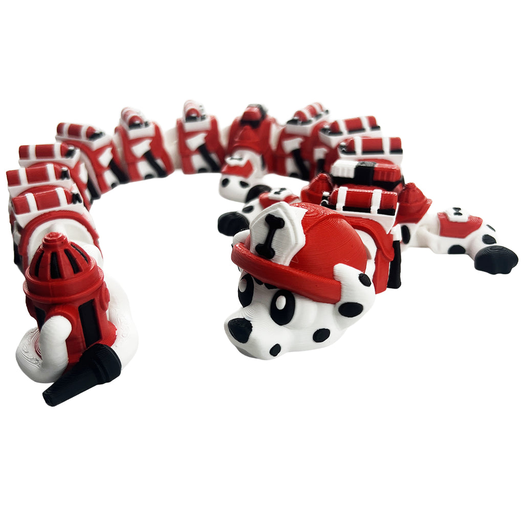 Firefighter Dragon – Articulated 3D Printed Fidget Dragon