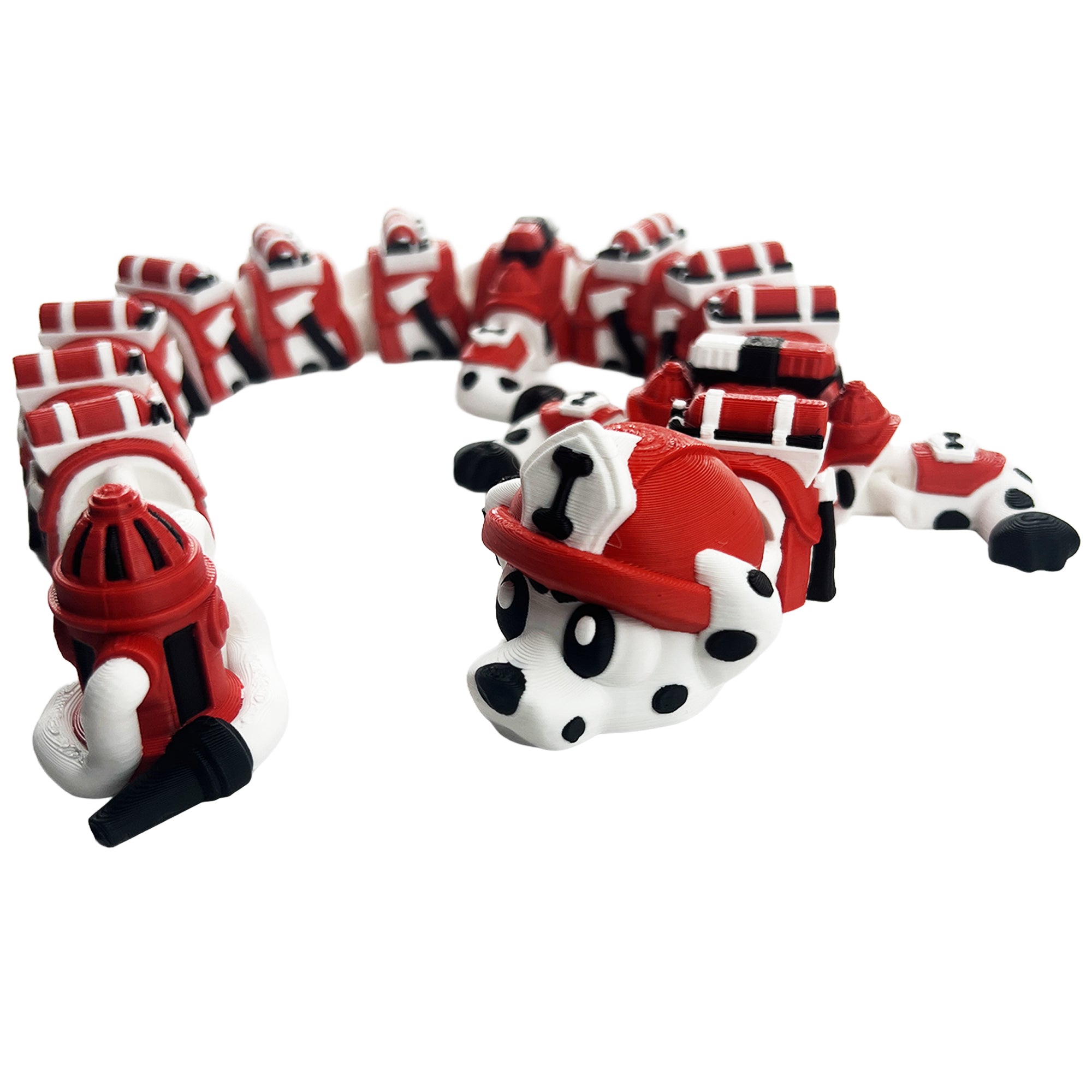 Firefighter Dragon – Articulated 3D Printed Fidget Dragon