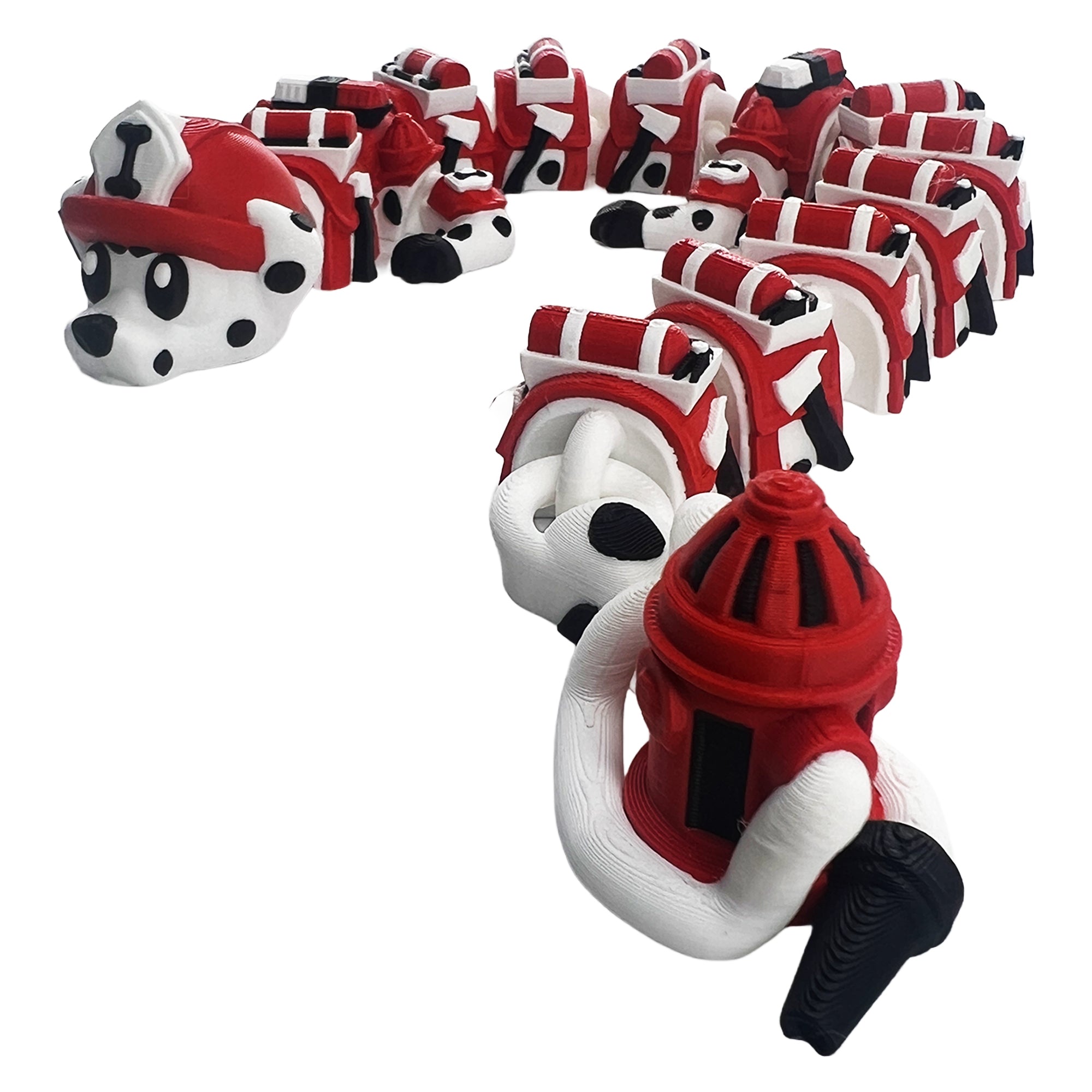 Firefighter Dragon – Articulated 3D Printed Fidget Dragon