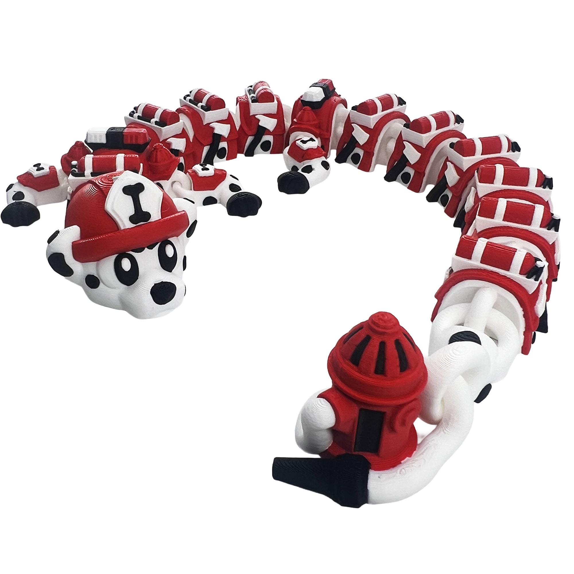 Firefighter Dragon – Articulated 3D Printed Fidget Dragon