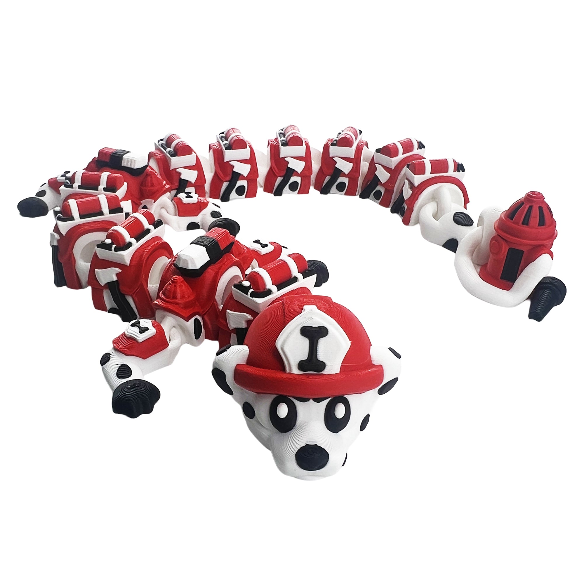 Firefighter Dragon – Articulated 3D Printed Fidget Dragon