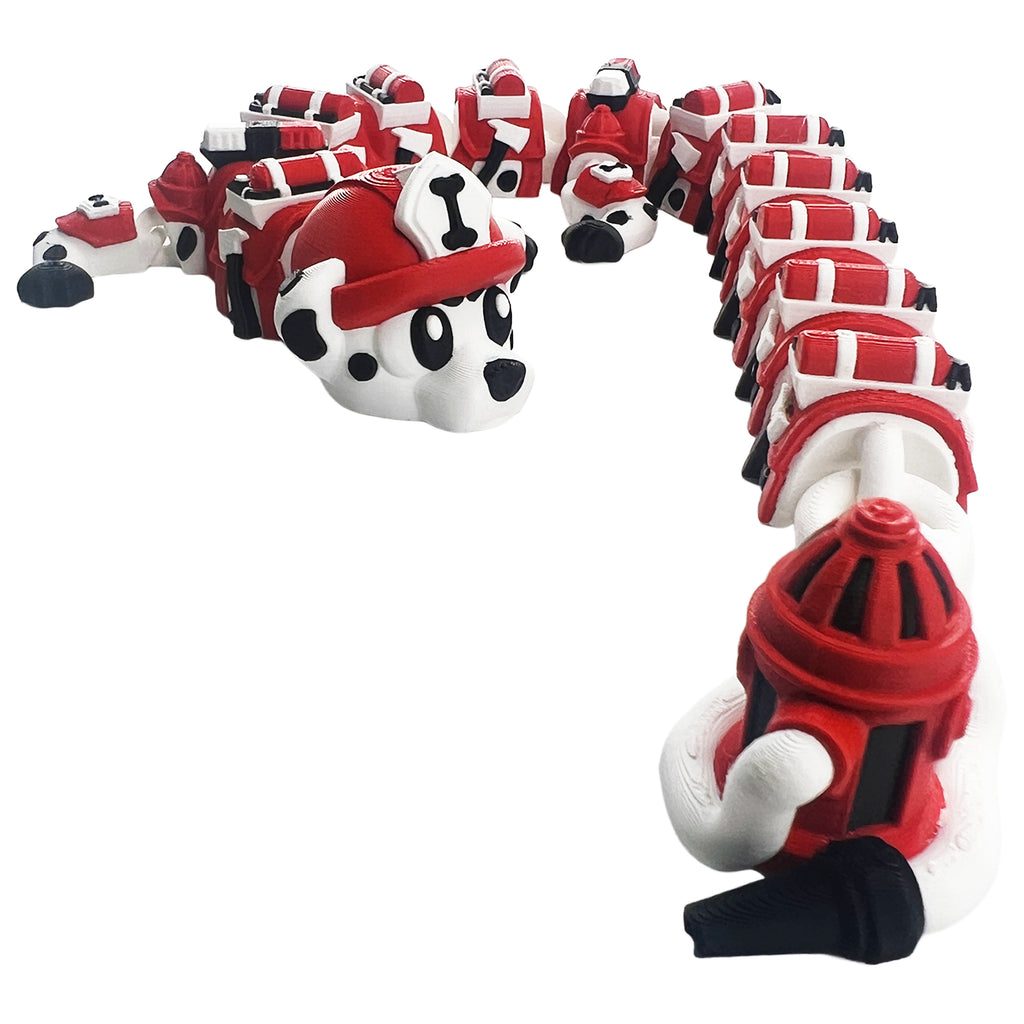 Firefighter Dragon – Articulated 3D Printed Fidget Dragon