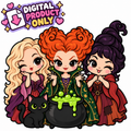 Digital product - Hocus Pocus Fierce & Chibi Version