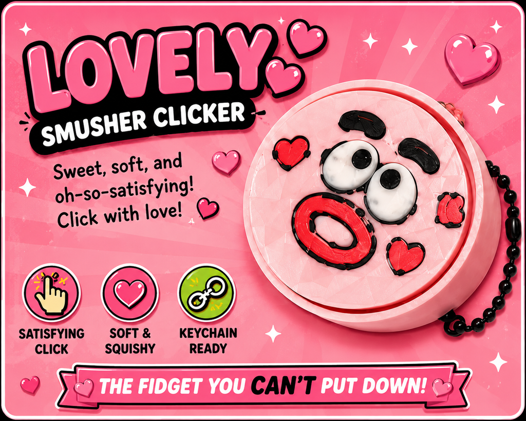 Smushers Clickers — 4 Fun Designs!