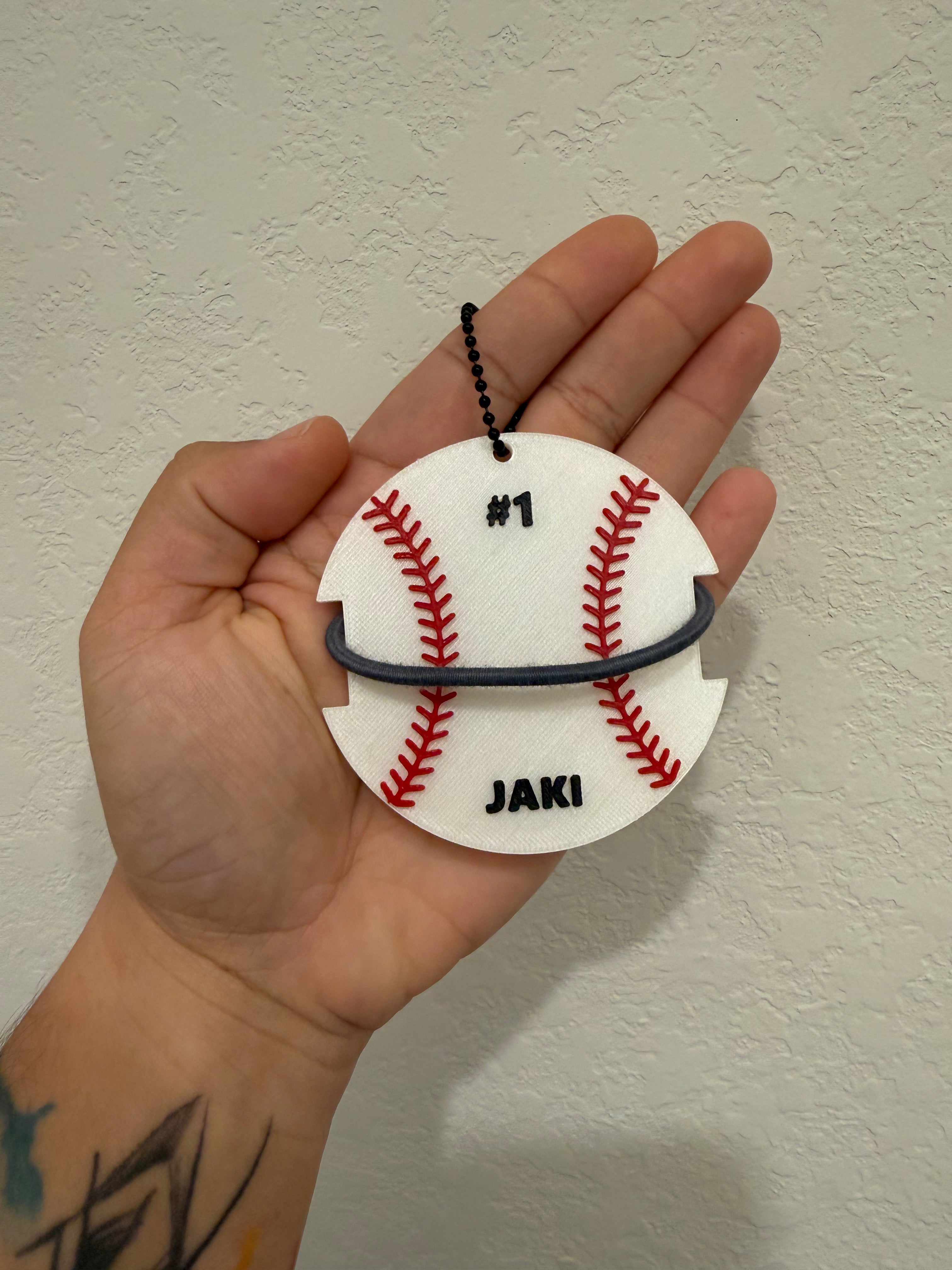 Ponytail Holder - Baseball