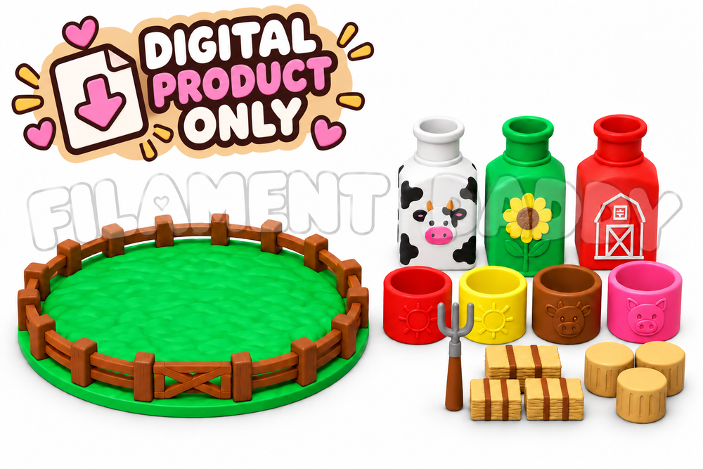 Digital product - Farm Play Set + Fenced In Grass Tray
