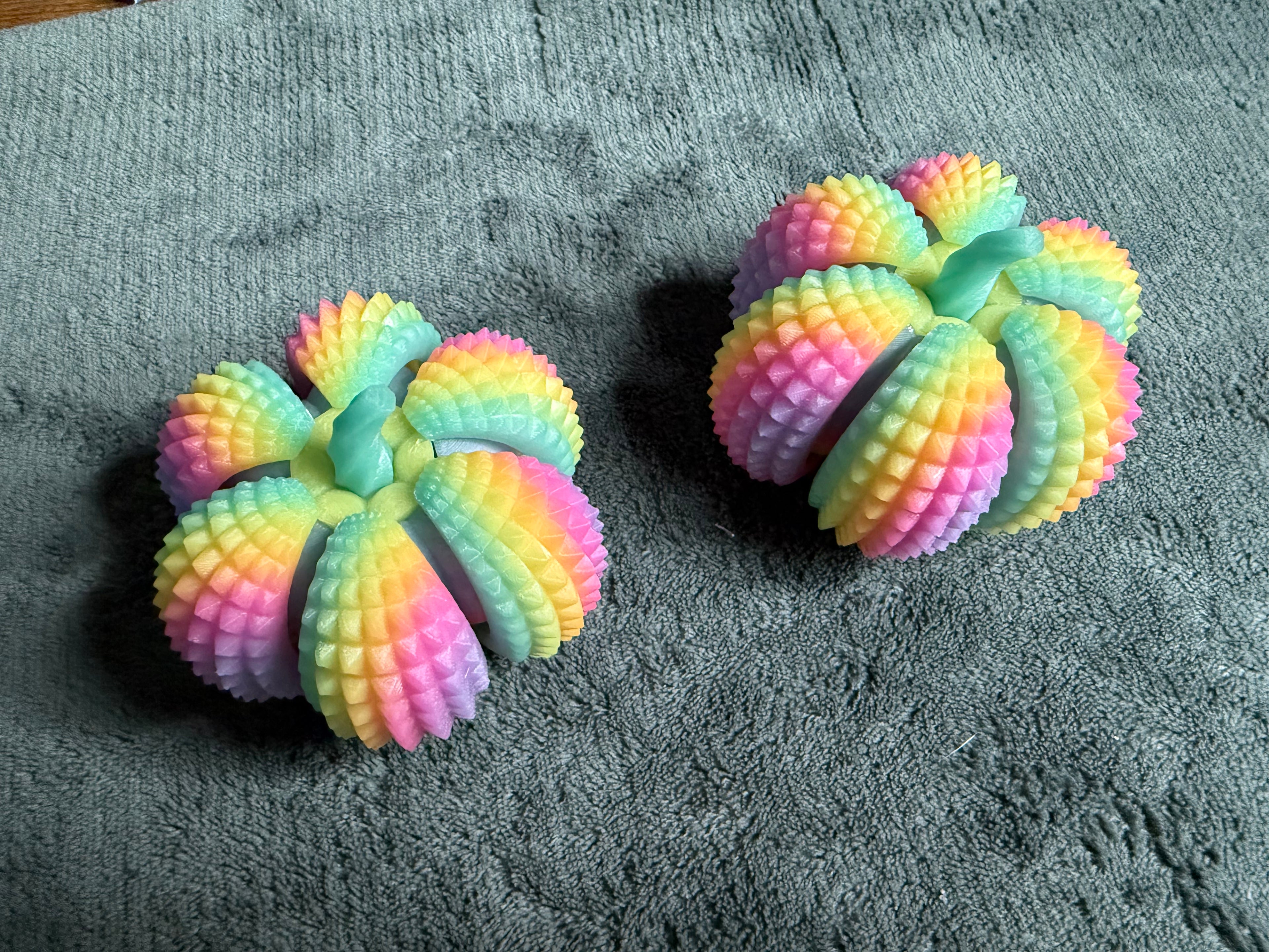 Sensory Pumpkin Clicker - Rainbow Glow