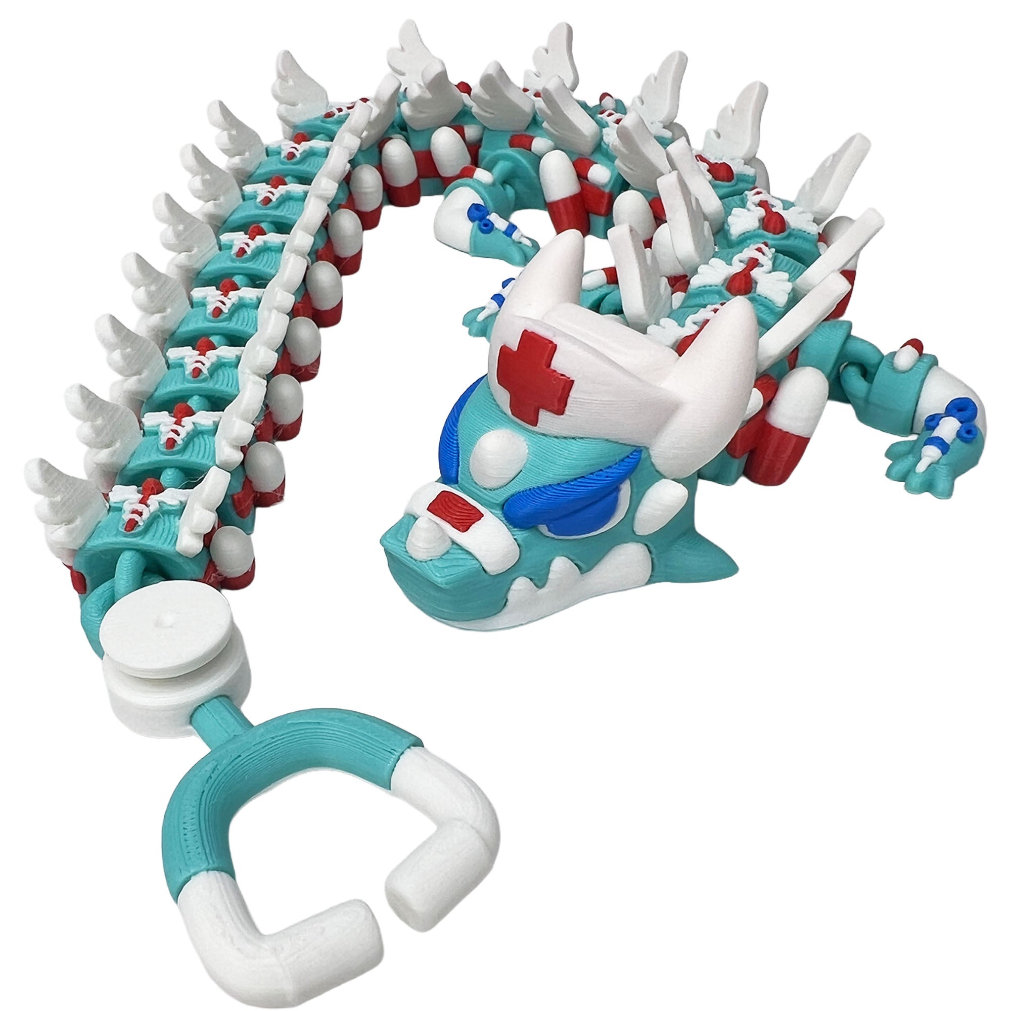 Nurse Dragon – Articulated 3D Printed Fidget Dragon