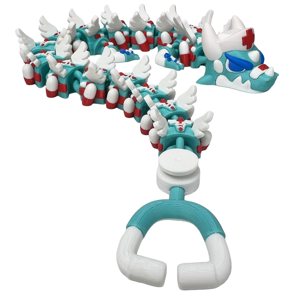 Nurse Dragon – Articulated 3D Printed Fidget Dragon
