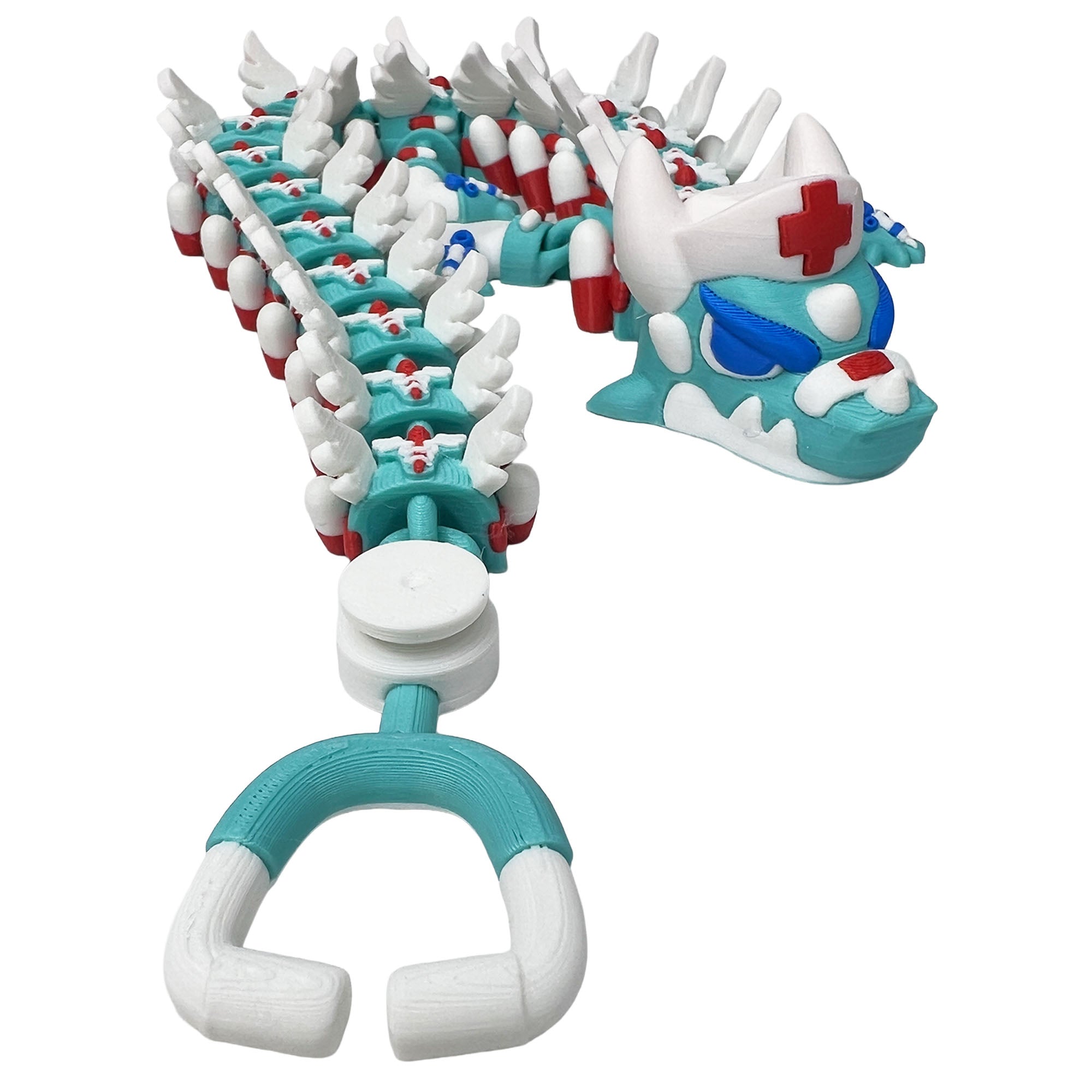 Nurse Dragon – Articulated 3D Printed Fidget Dragon