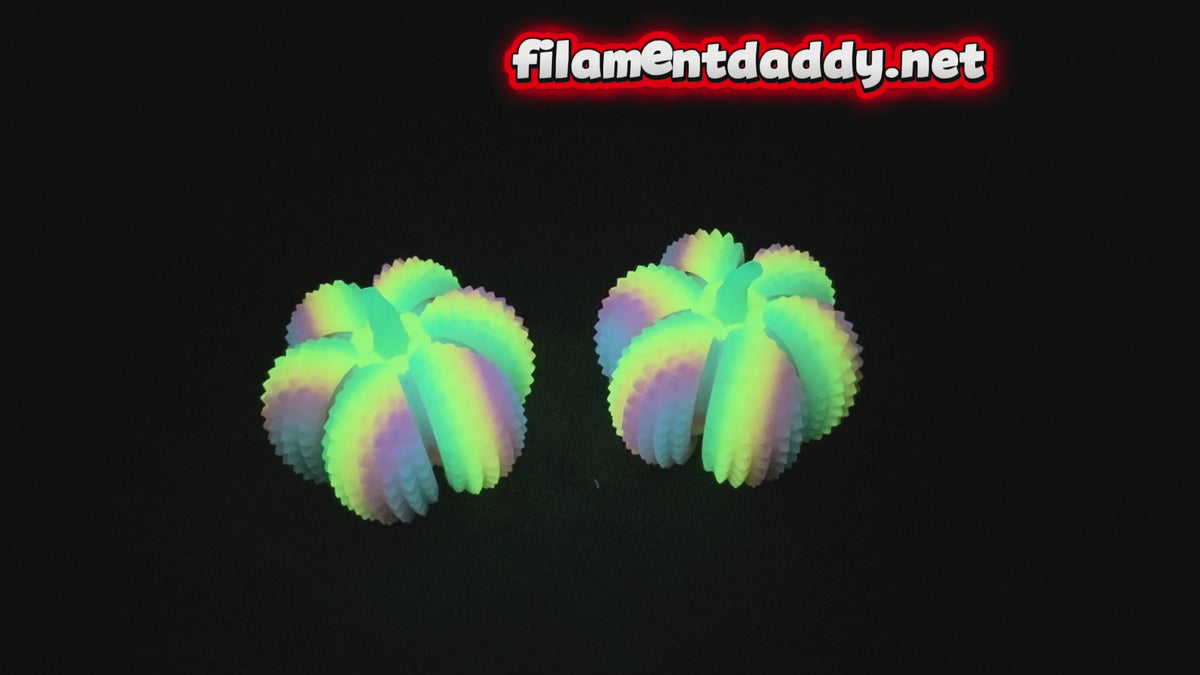 Sensory Pumpkin Clicker - Rainbow Glow
