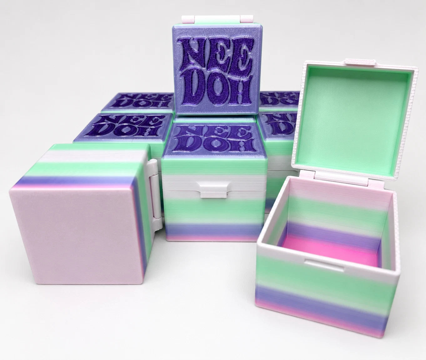 NeeDoh Medium Case - Color for reference only - multicolor