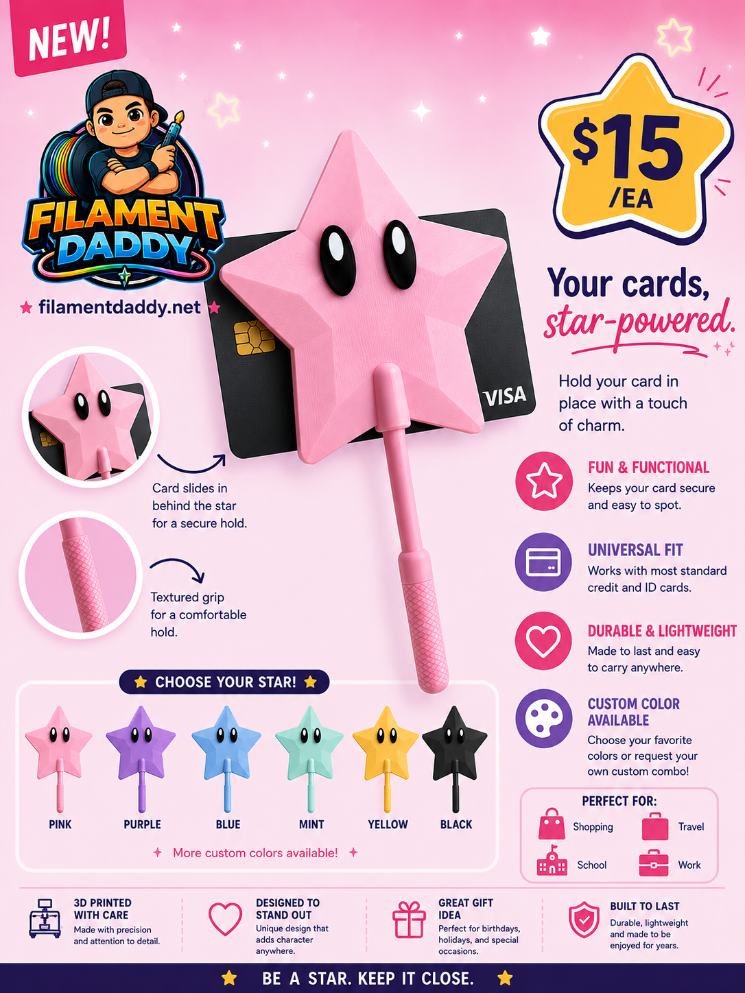 Star Credit Card Holder